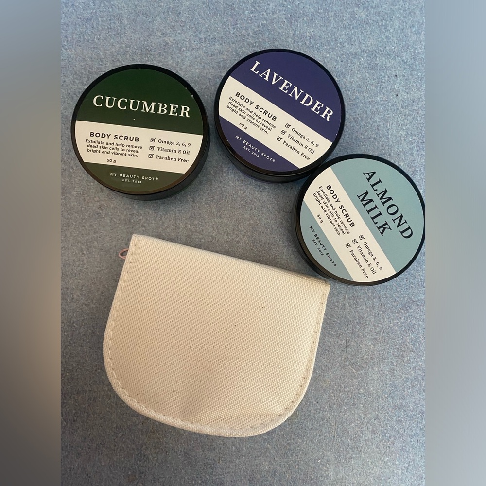 Set of 3 Body Scrubs + Bonus Nail Kit - Picture 2 of 10